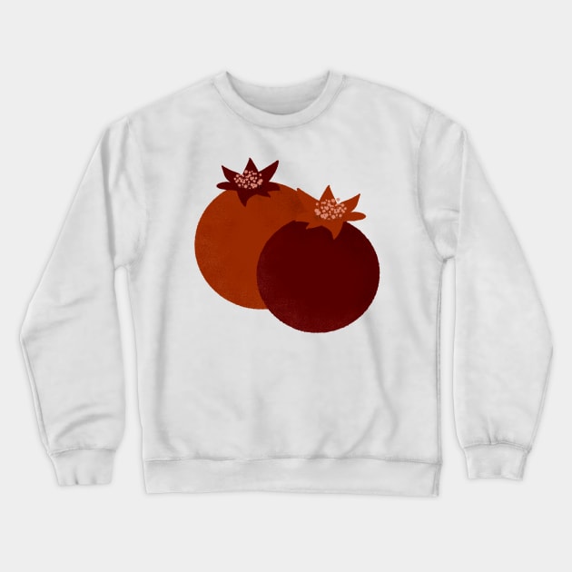 Pomegranate Crewneck Sweatshirt by RosanneCreates